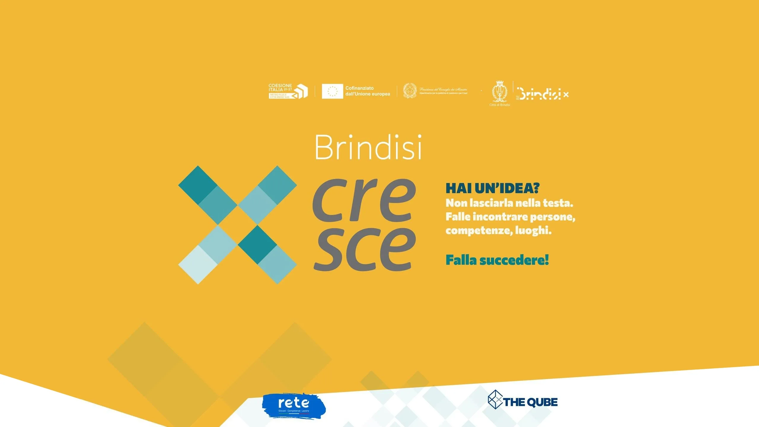 Manifestazione d’interesse per la partecipazione ad un percorso di formazione imprenditoriale Brindisi Cresce